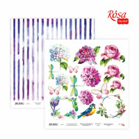 Папір для скрапбукінгу „Floral Poem“ 19, двосторонній, 30,48х30,48см, 200г/м2, ROSA TALENT (5316031)