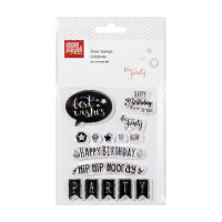 Набор штампов акриловых Celebrate, 1*1 см - 5*3,5 см, 15 шт, Knorr Prandell (2118834005)