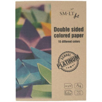 Кольоровий папір (двосторонній) Platinum А4, 120/м2, 16л, SMILTAINIS (2SP-P16/P)