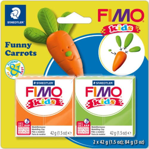 Набір Fimo Kids, «Весела морквина», 2 кол.*42 г, Fimo (803514)