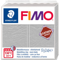 Пластика Leather-effect, Серый, 57 грамм, Fimo (8010-809)