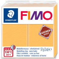 Пластика Leather-effect, Шафран желтый, 57 грамм, Fimo (8010-109)