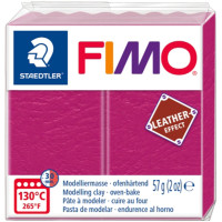Пластика Leather-effect, Розовый, 57 грамм, Fimo (8010-229)