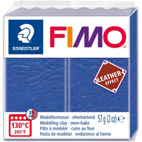 Пластика Leather-effect, Индиго, 57 грамм, Fimo (8010-309)