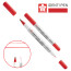 Перманентный маркер IDENTI PEN, двусторонний, 0,4/1 мм, Красный, Sakura (XYK-T19)