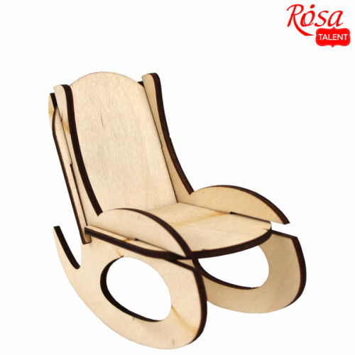 Кукольная мебель, „Кресло качалка“ 1, фанера, 6х10,1х9см, ROSA TALENT (287436)