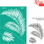 Трафарет многоразовый самоклеющийся, №15, Листья пальмы, А4 (21х29,7см), ROSA TALENT (212915)