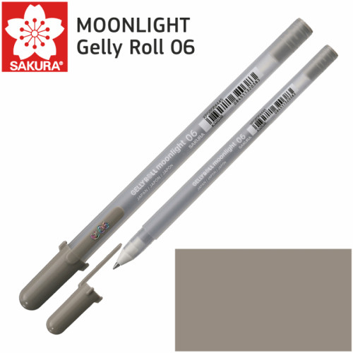 Ручка гелевая MOONLIGHT Gelly Roll 06, Серый теплый, Sakura (XPGB06445)