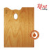 Палітра деревяна, прямокутна,ергономічна, промаслена, 30x40см, ROSA Gallery (94160513)