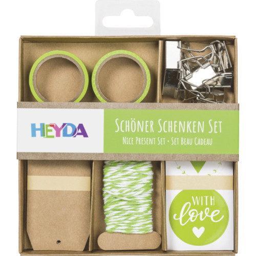 Набор материалов для оформления подарков, Зеленый, 15х15х2 см, Heyda (204870741)