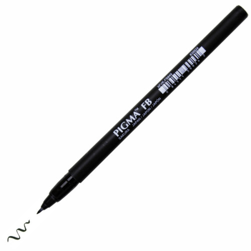 Линер-ручка PIGMA PEN Brush FB, Черный, Sakura (XFVK-FB#49)