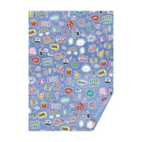 Бумага с рисунком Patches, 50*70 см, 300 гм2, Heyda (k-738)