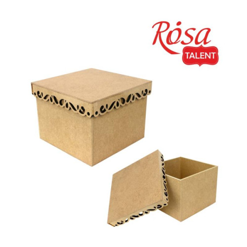 Коробка з фігурною кришкою 2, МДФ, 15х15х13 см, ROSA TALENT (2862208)