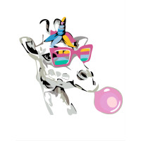 Набір-стандарт, картина за номерами, Fun Giraffe, 35х45см, ROSA START (N00013491)