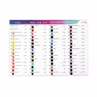 Дот-карта Профессиональные акварельные краски Rosa Gallery 70 цветов арт. 000013718