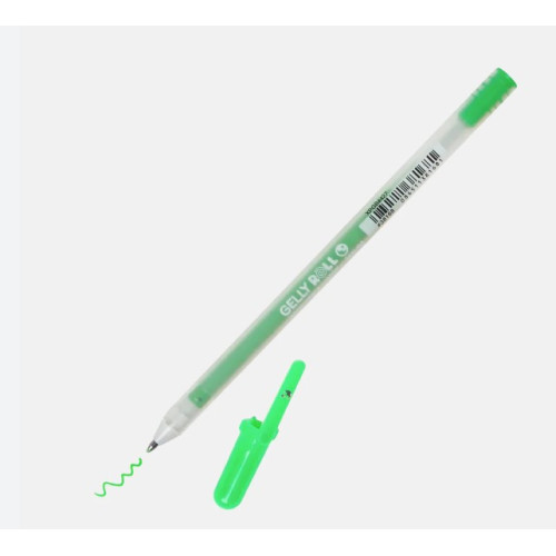 Ручка гелева  MOONLIGHT Gelly Roll, Зелений флуорисцентний, Sakura (XPGB#427)