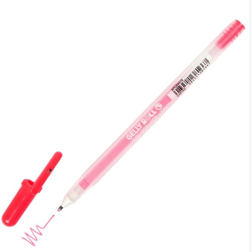 Ручка гелева MOONLIGHT Gelly Roll,Карміновий флуоресцентний, Sakura (XPGB418)