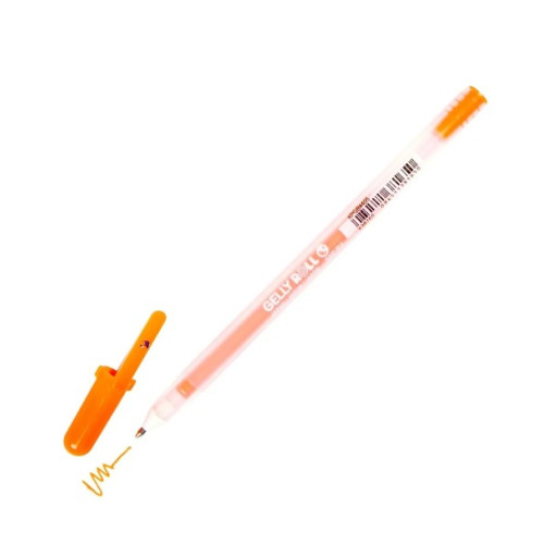 Ручка гелевая MOONLIGHT Gelly Roll, Оранжевая флуоресцентный, Sakura (XPGB#405)