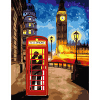 Набір-стандарт, картина за номерами, „Romance In London“, 35х45см, ROSA START (N00013670)