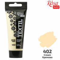 Краска акриловая для ткани, Кремовая, 60мл, ROSA TALENT (263460402)