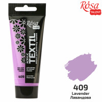 Краска акриловая для ткани, Лавандовая, 60мл, ROSA TALENT (263460409)
