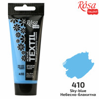 Фарба акрилова для тканини, Небесно-блакитна, 60мл, ROSA TALENT (263460410)