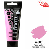 Краска акриловая для ткани, Розовая светлая, 60мл, ROSA TALENT (263460408)