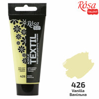 Краска акриловая для ткани, Ванильная 26, 60мл, ROSA TALENT (263460426)