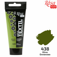 Фарба акрилова для тканини, Оливкова 38, 60мл, ROSA TALENT (263460438)