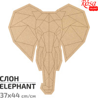 Підстава для декорування панно-мозаїки „Слон“ 1, МДФ, 37х44 см, ROSA TALENT (487518)