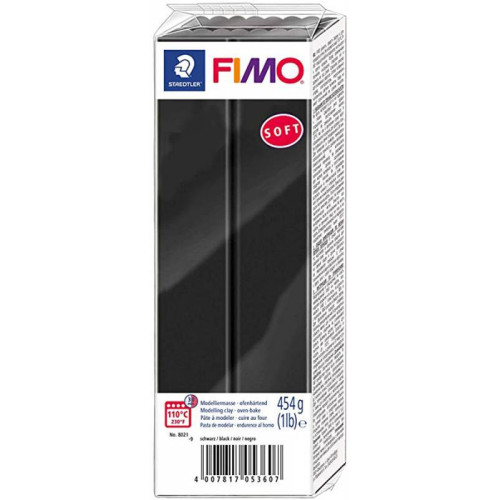 Пластика Soft, Черная, 454 г, Fimo (8021-9)