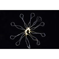 Гирлянда светодиодная LED-нить, 10 ламп, молочно-белая, 1,10 м, 1 реж.мигания, с Yes Fun