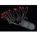 Гірлянда світлодіодна Yes! Fun LED-нить, 10 ламп, червона, 1,10 м., 1 реж.міганія, серебря