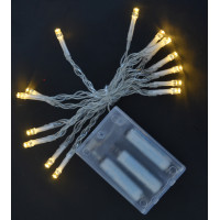Гірлянда світлодіодна Yes! Fun, 15 LED лампочок, молочно-біла, 1,6 м., 1 реж.міганія, проз