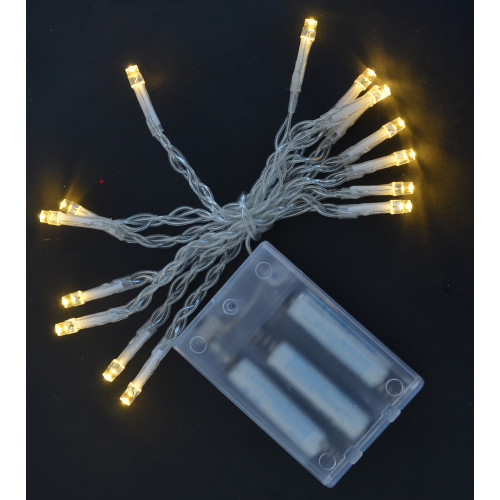 Гирлянда светодиодная, 15 LED лампочек, молочно-белая, 1,6 м, 1 реж.мигания, про Yes Fun