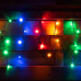 Електрогірлянда-штора LED вулична Yes! Fun, 80 ламп, IP 65, багатобарвна, чорний провід
