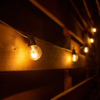 Гирлянда уличная ретро LED, 10 ламп, d-50 мм, тепло-белая, 8 м Yes Fun