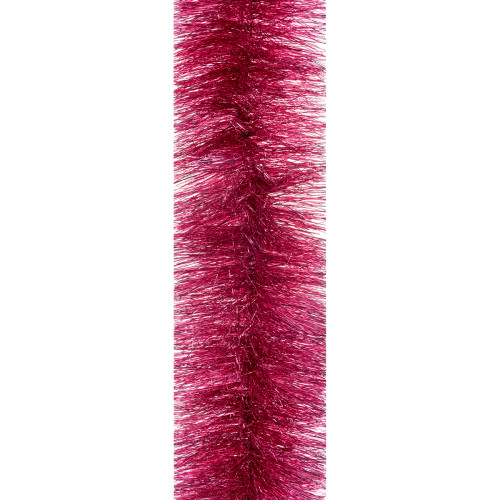 Мишура новогодняя 100 Novogodko (розовые жемчужины) 3 м