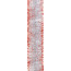 Мішура 75 Novogod‘ko (срібло з червоними кінч.) 2м - товара нет в наличии