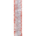 Мішура 75 Novogod‘ko (срібло з червоними кінч.) 2м