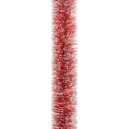 Мішура 75 Novogod‘ko (червона з біл.кінчиками) 2м