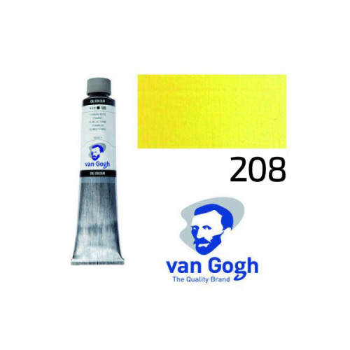 Краска масляная Van Gogh, (208) Кадмий желтый светлый, 200 мл, Royal Talens