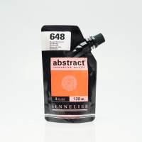 Акриловая краска Sennelier Abstract 120 мл Флуоресцентный оранжевый (Fluo Orange)