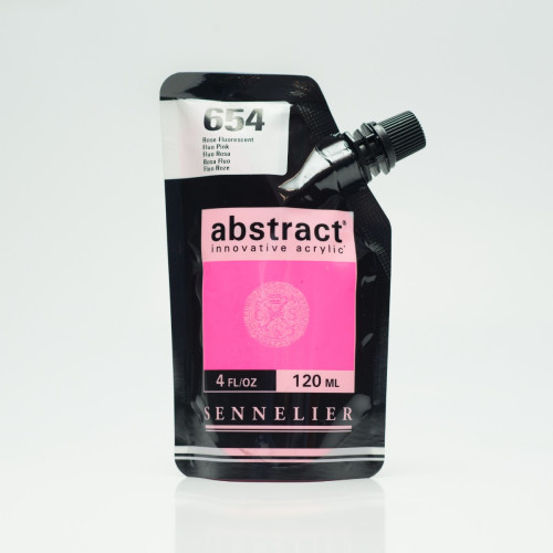 Акрилова фарба Sennelier Abstract 120 мл Флуоресцентний Рожевий (Fluo Pink)