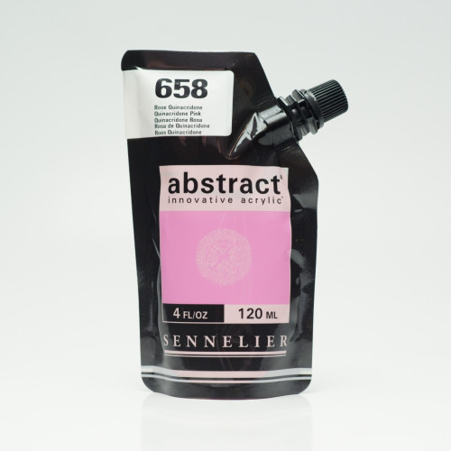 Акрилова фарба Sennelier Abstract 120 мл Хінакрідон Рожевий (Quinacridone Pink)