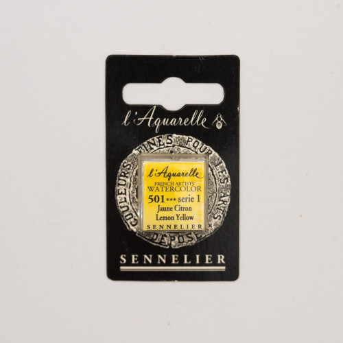 Акварель Sennelier L'Aquarelle в кюветах, S1 Lemon Yellow