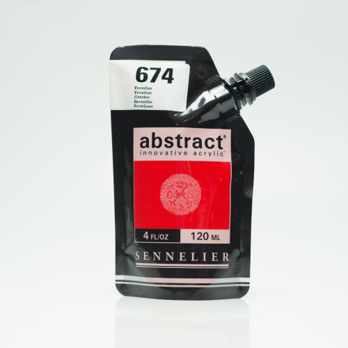 Акриловая краска Abstract Sennelier, 500 мл, Вермилион (Vermilion)