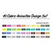 Набор маркеров TOUCHFIVE 40 цветов, Анимация и дизайн