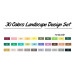 Набір маркерів TOUCHFIVE 30 кольорів, Ландшафтний дизайн