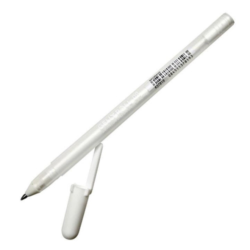 Ручка гелевая белая TOUCHNEW 0,8 mm